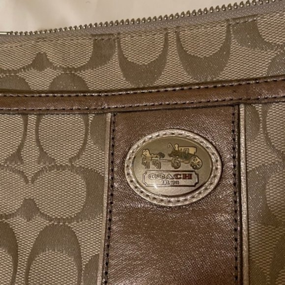 Coach Gray & Silver Crossbody Purse - Picture 3 of 3